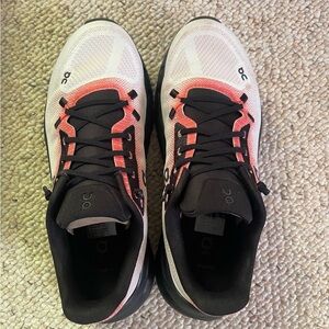On Running Shoes in Black and Pink